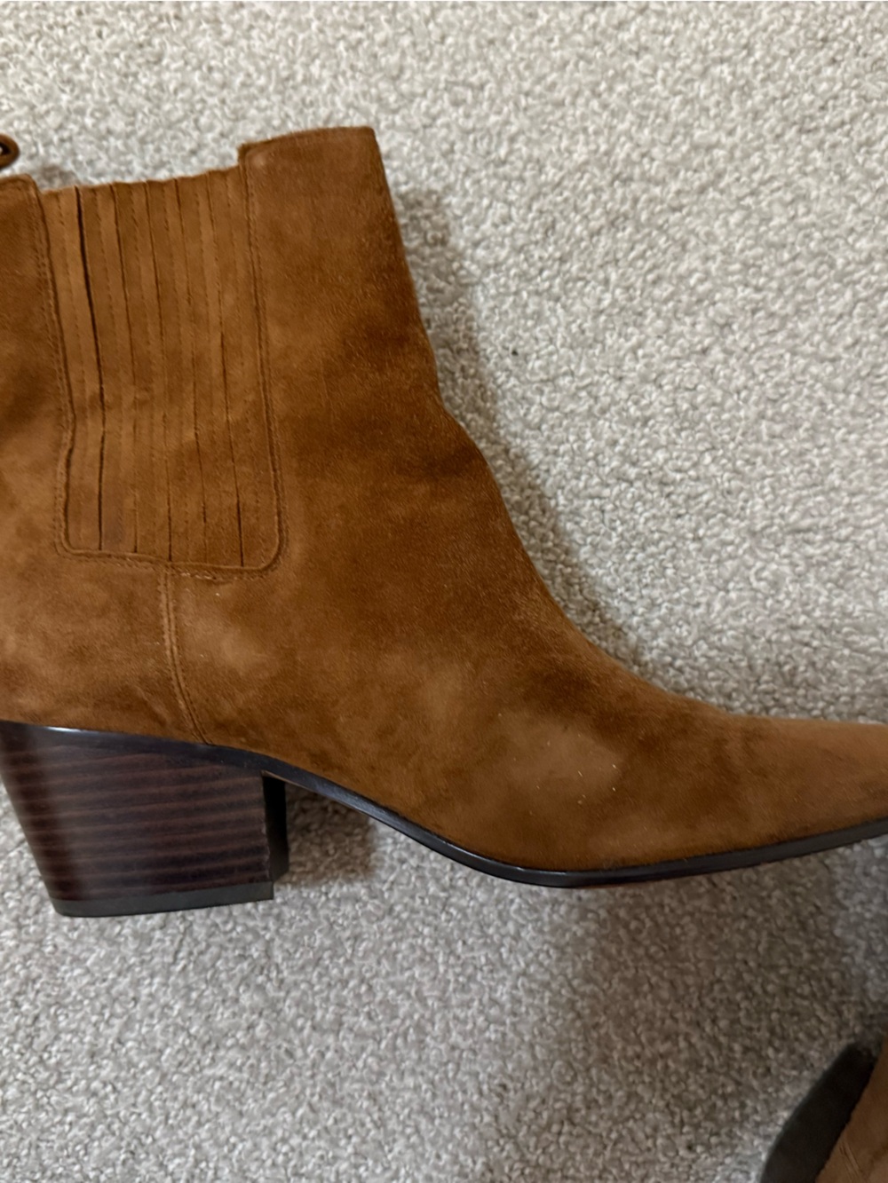 J. Crew Suede Chelsea Ankle Boots with Block Heel - Picture 3 of 9